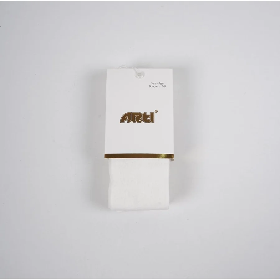 Artı Alona Düz Külotlu Çorap, Krem