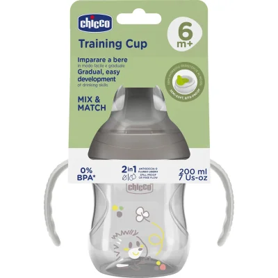 Chicco Yarı Yumuşak Uçlu Alıştırma Bardağı 6 Ay+ Unisex