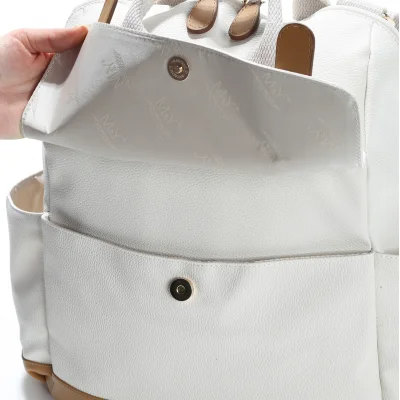 M&Y Holifera Deri Anne Bebek Bakım Sırt Çantası 7260 Krem