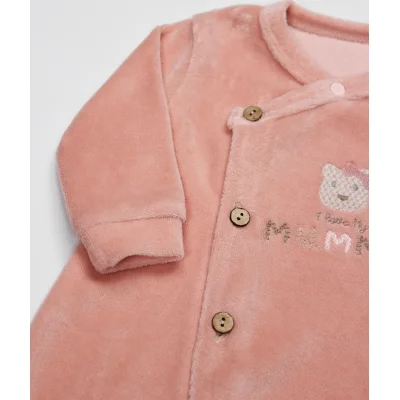 Bistyle Tulum Kadife I Love Mummy, Pembe