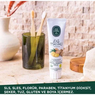 Eyüp Sabri Tuncer Doğal Diş Macunu, Zencefil Özlü, 90 g