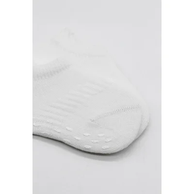 Bistyle 2'Li Sneakers Kaymaz Basic Penye Çorap 20103 Beyaz Beyaz