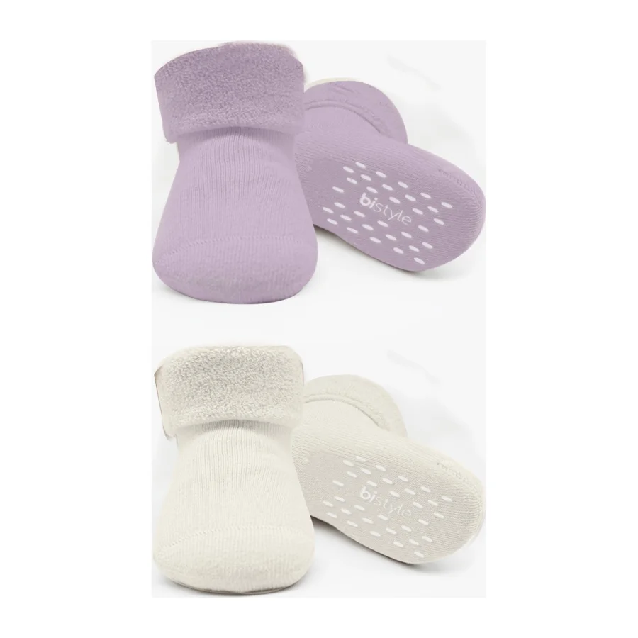 Bistyle Havlu Soket Kaymaz Basic Girl, 2'li, Lila