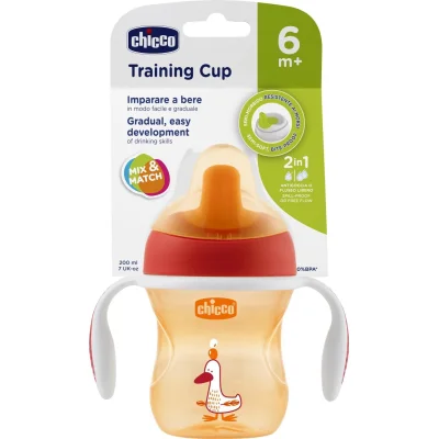 Chicco Yarı Yumuşak Uçlu Alıştırma Bardağı, 6 Ay+ Unisex