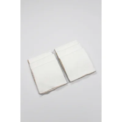 Bistyle Organik Havlu Mendil, 28x28, 6'lı, Ekru