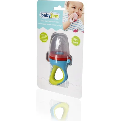 BabyJem Silikon Uçlu Meyve Sebze Emziği, Turuncu