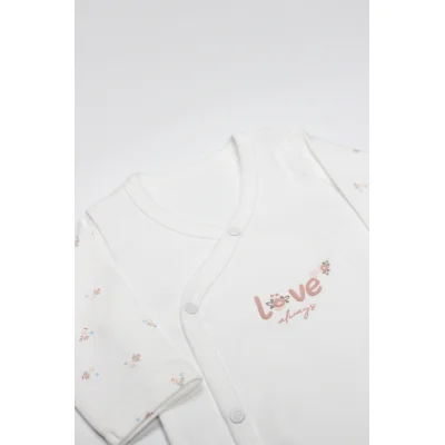 Bistyle Grow In Love Kruvaze Body, Pembe, Ekru