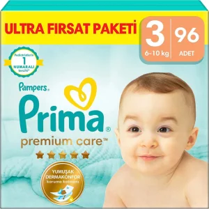 Prima Premium Care Bebek Bezi, 3 Beden, 96 Adet