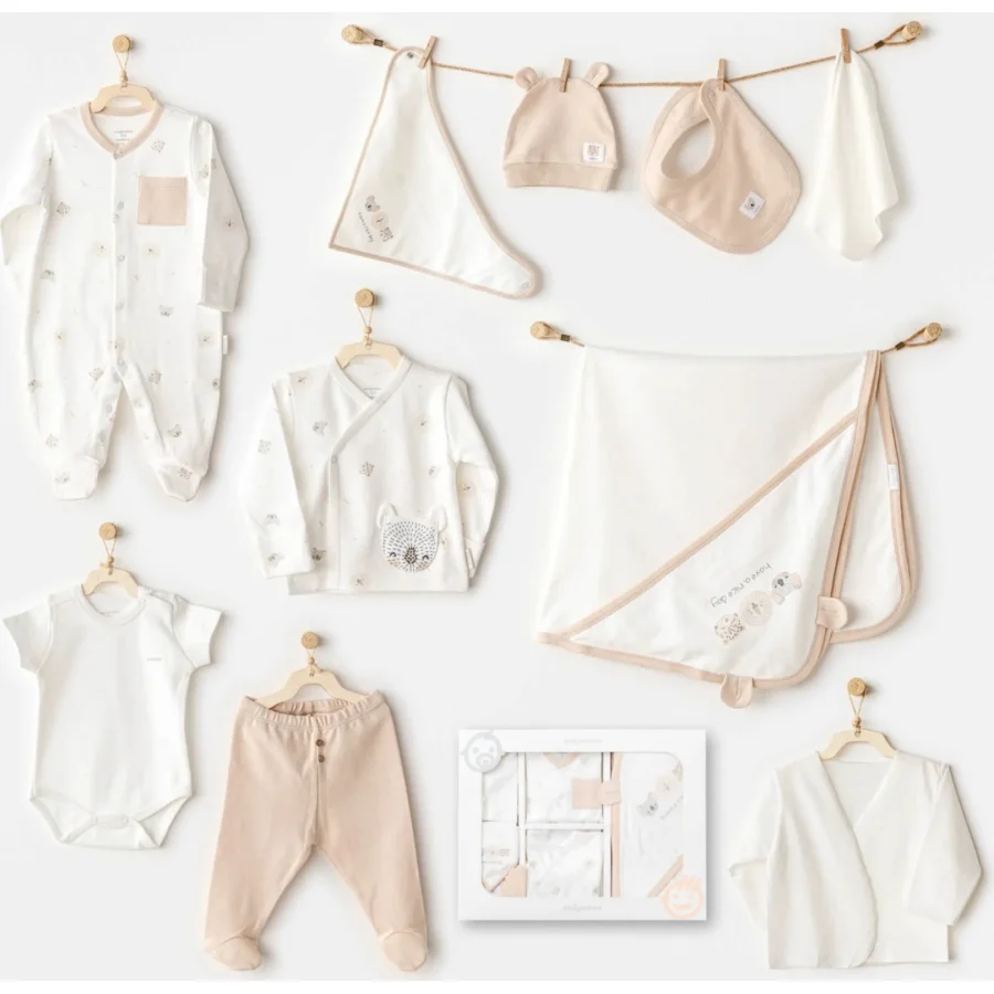 Andywawa Happy Animals Hastane Çıkışı, 10 Parça, Ekru