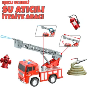Gokidy Işıklı Ve Sesli Su Atıcı İtfaiye Aracı