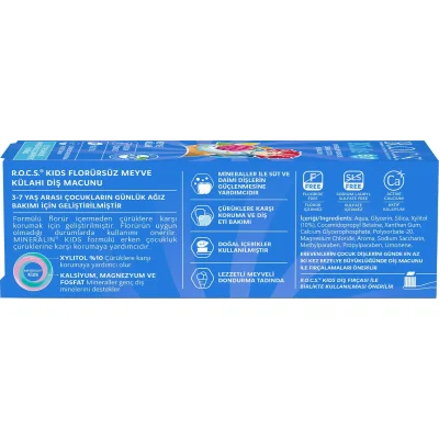R.O.C.S. Kids Diş Macunu, 35 ml, Meyve Külahı