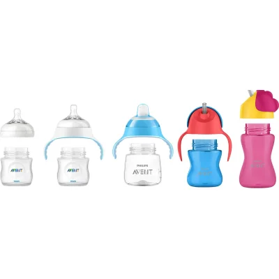 Philips Avent Desenli Pipetli Bardak, 300 ml, Pembe