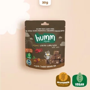 Humm Organik Vegan Kek, 30 g, Fındıklı, Kakaolu