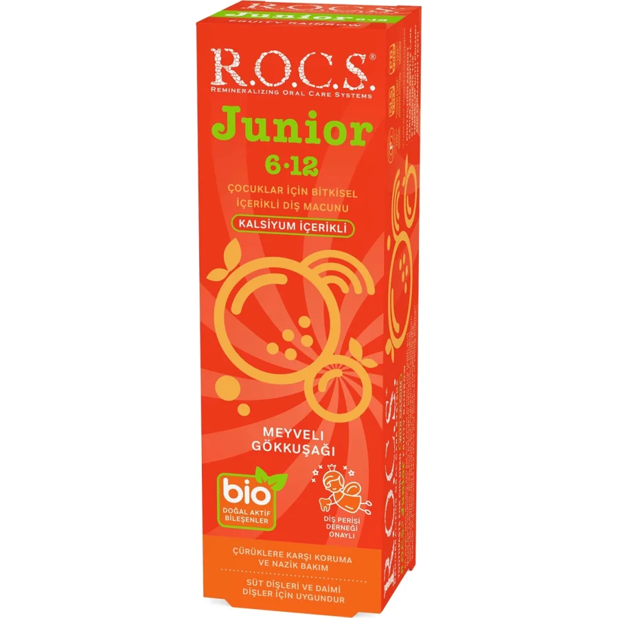 R.O.C.S. Junior Diş Macunu 6-12 Yaş 60 ml Meyveli Gökkuşağı