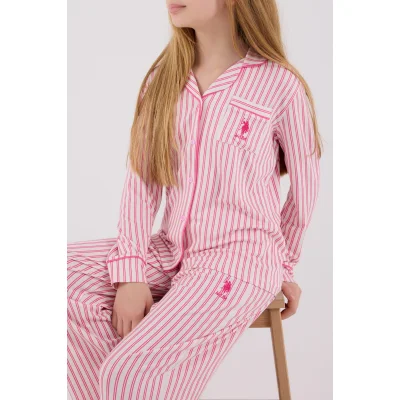U.S. Polo Assn Gömlek Pijama US2326-4 Fuşya