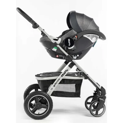 Kraft Sky Line Travel Sistem Bebek Arabası, Koyu Gri