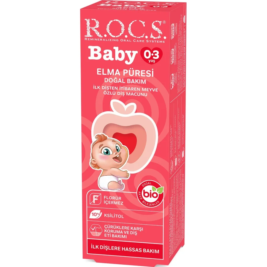 R.O.C.S. Baby Diş Macunu, 35 ml, Elma