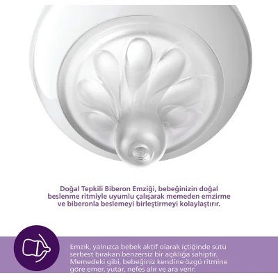 Philips Avent Doğal Tepkili Natural Response Biberon Emziği No:4 3+ Ay, 2'li