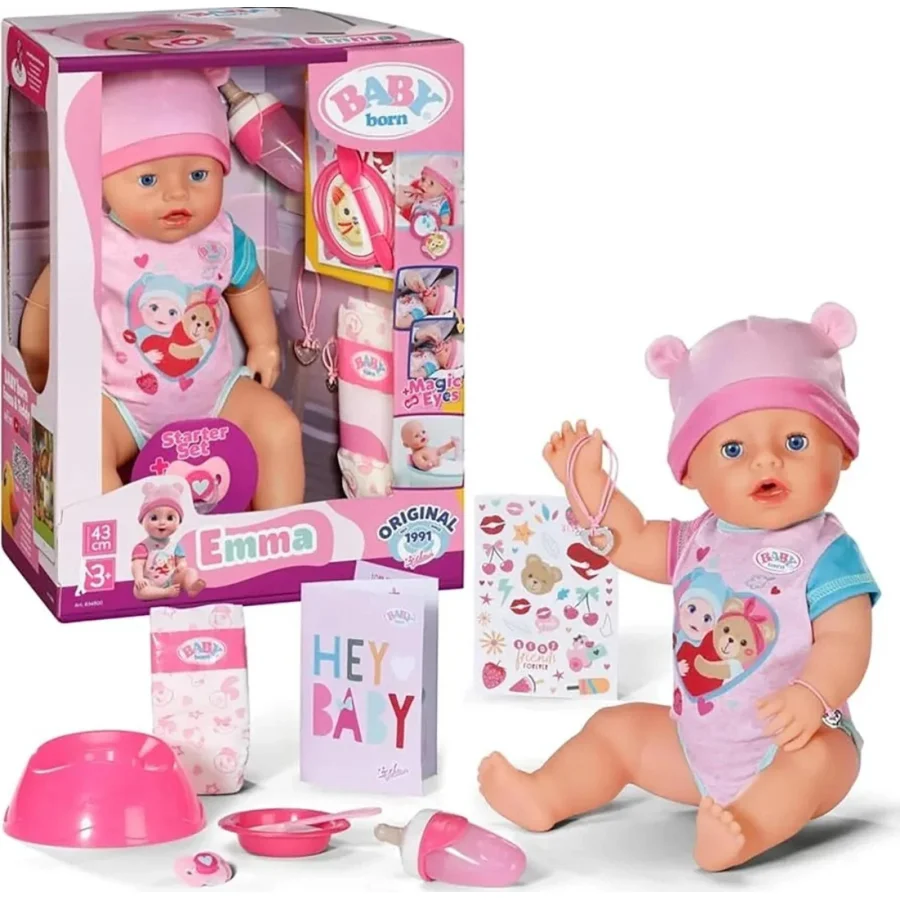 Baby Born Mucize Bebek Kız Emma, 43 cm