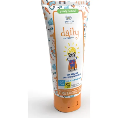 Babyton Bebek ve Çocuklar İçin Günlük Güneş Koruyucu Krem, 50 ml