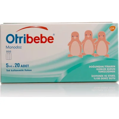 Otribebe Monodoz İzotonik ve Steril Deniz Suyu, 5 ml, 20 Flakon