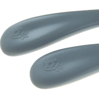 BabyJem Paslanmaz Çelik Çatal Kaşık Seti, Gri