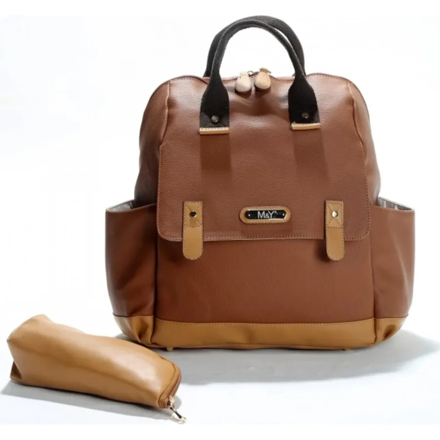 M&Y Holifera Deri Anne Bebek Bakım Sırt Çantası 7260 Taba