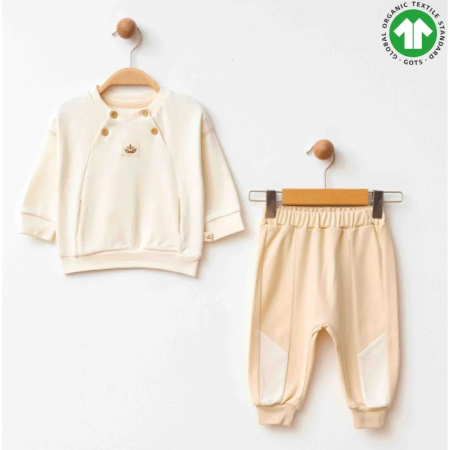 Eslenza Organik Takım, 2'li, Bej