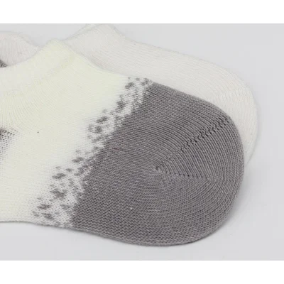 Bistyle Penye Sneakers Çorap, 2'li, Ekru, Gri