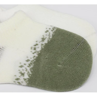 Bistyle Penye Sneakers Çorap, 2'li, Nil, Ekru