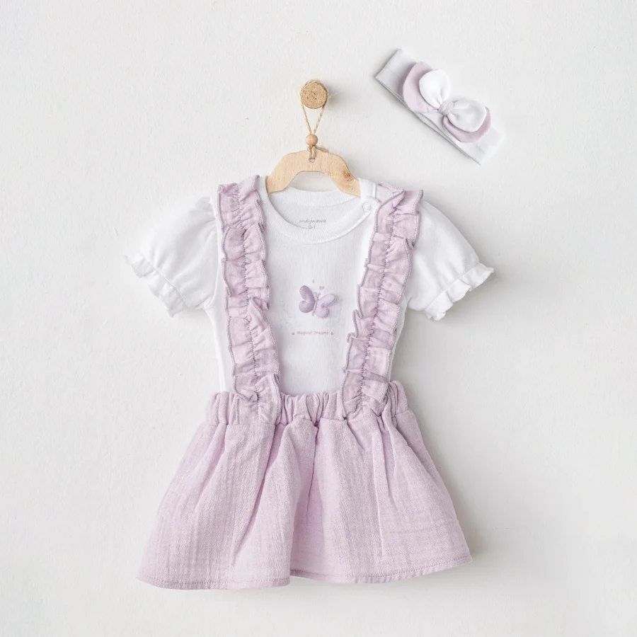 Andywawa Magical Butterfly Takım Lila, 3'lü