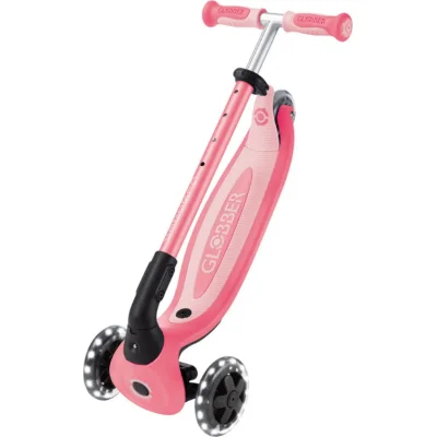 Globber Go Up Baby 360 Scooter, Işıklı, Koyu Pastel Pembe