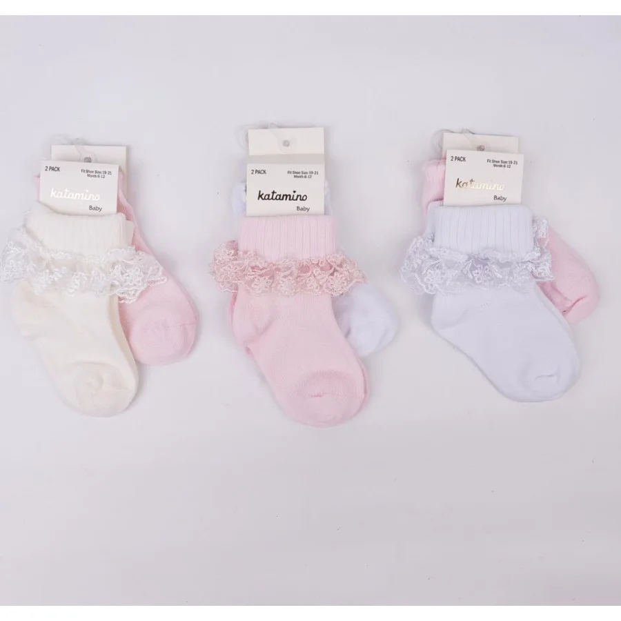 Katamino Akel Aks. Bebek Soket Çorap, 2'li, Asorti
