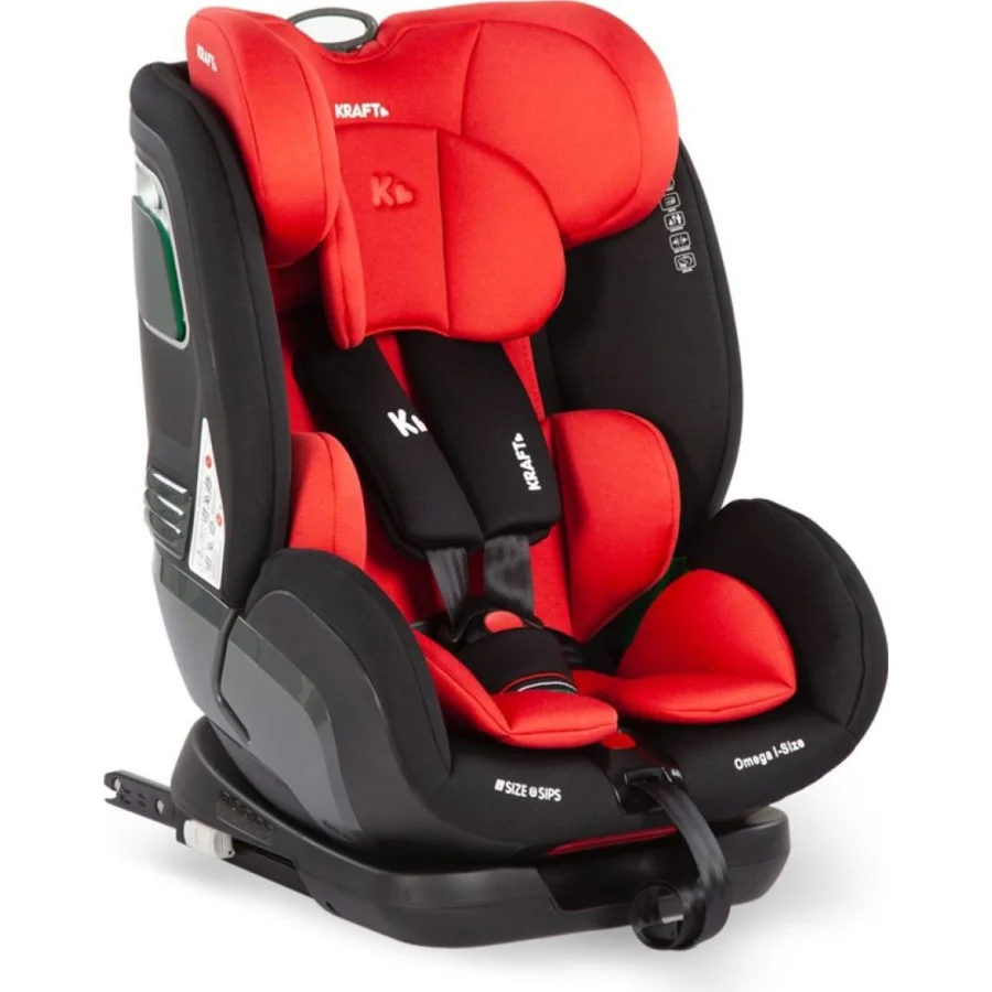 Kraft Omega I-Size 9-36 kg İsofixli Oto Koltuğu, Kırmızı