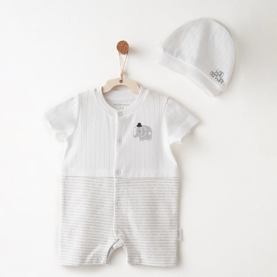 Andywawa Hello Elephant Tulum Takım, Beyaz