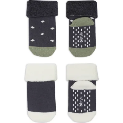 Bistyle Havlu Soket Kaymaz Point Boy, 2'li, Antrasit