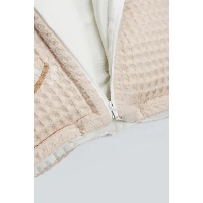 Bistyle Fermuarlı Natural Life Pike Battaniye Boy, Bej