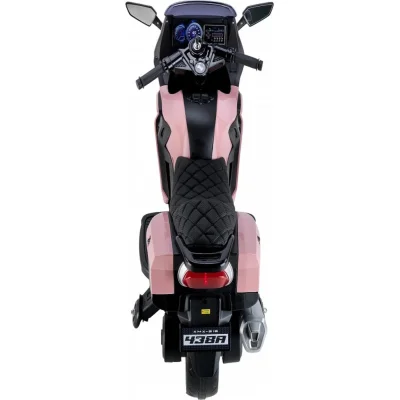 Babyhope 438A XMX-316 Ledli Akülü Motor, 12 Volt, Pembe