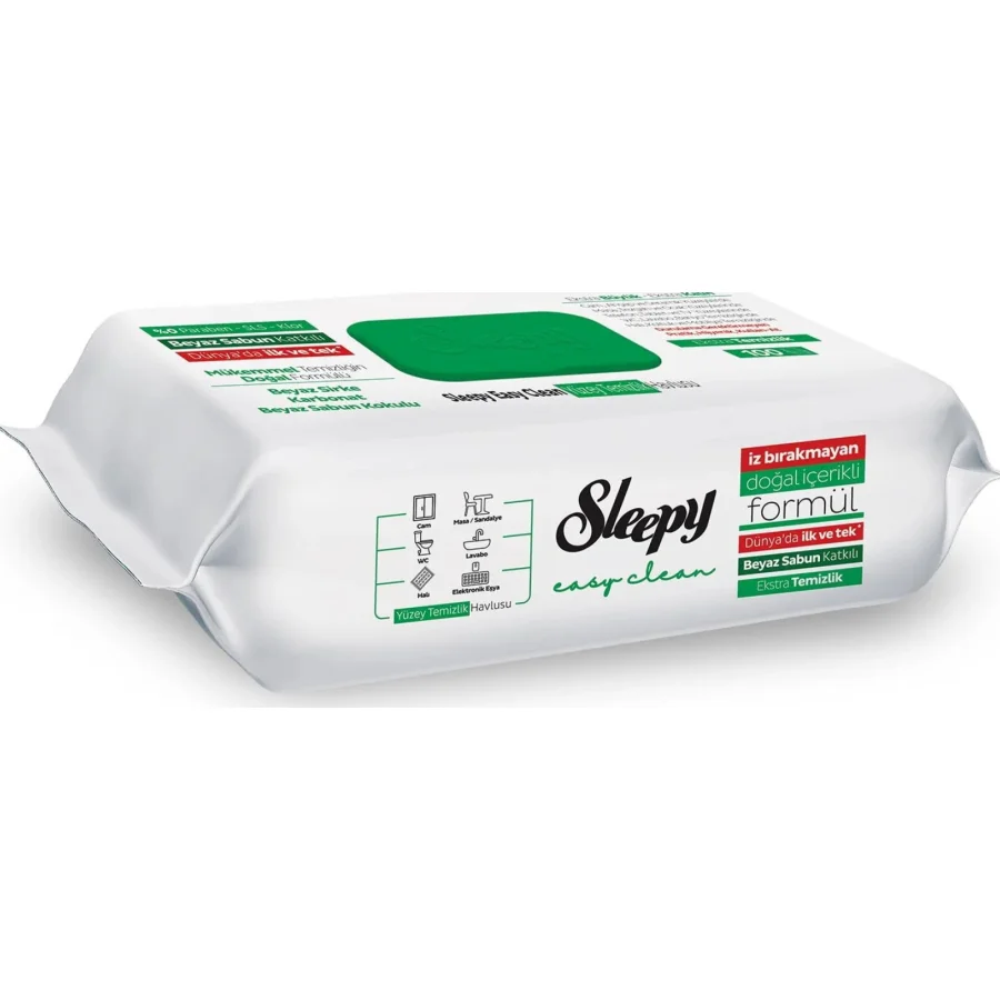 Sleepy Easy Clean Yüzey Temizlik Havlusu, 100 Adet
