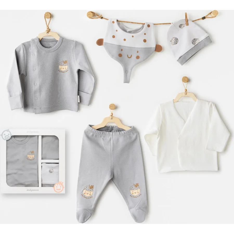 Andywawa AC26100 Hello Autumn 5'li Hastane Çıkışı Grey