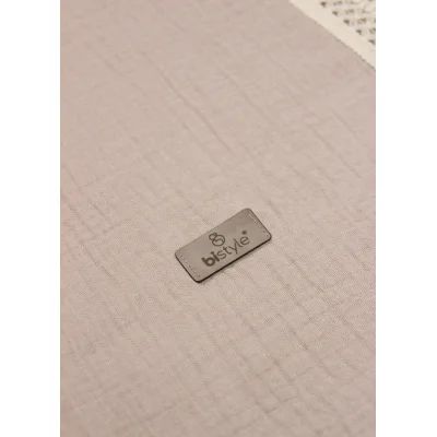 Bistyle Organik Müslin, 80x90, Fistolu Battaniye, Bej