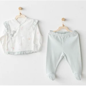 Andywawa Sıde Snap Set Love Family 2'li Zıbın Set, Mint