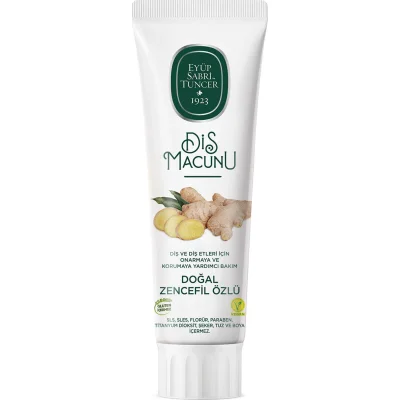 Eyüp Sabri Tuncer Doğal Diş Macunu, Zencefil Özlü, 90 g