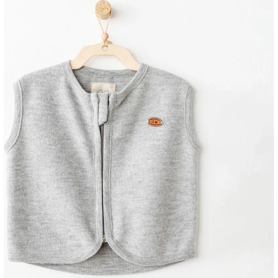 Andywawa Casual Yelek, Gri