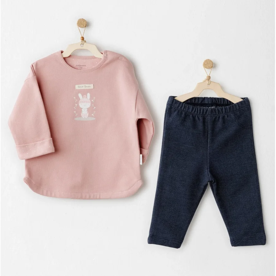 Andywawa Mon Petit Amour Takım Denim, 2'li