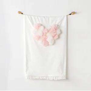 Andywawa Petit Love, 90x85, Bebek Battaniye Ekru