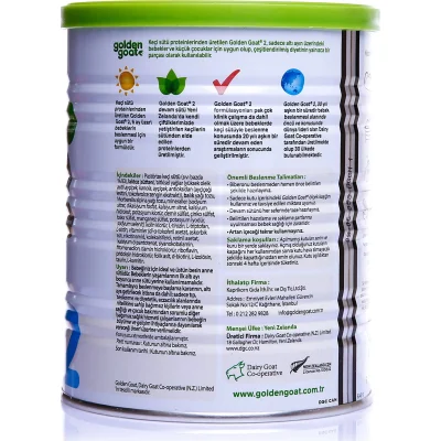 Golden Goat 2 Keçi Sütlü Devam Sütü, 400 g