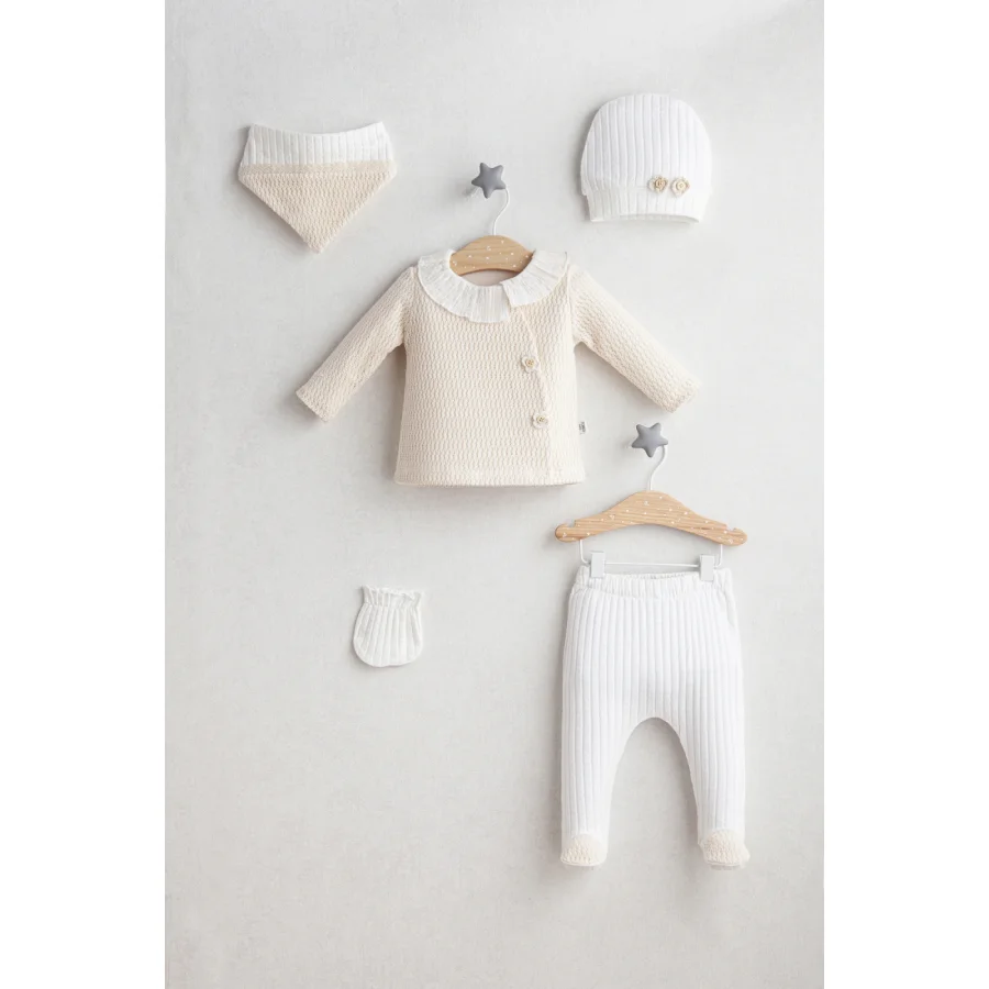 Tongs Baby Daisy Dream 5'Li Zıbın Set 5464 Ekru