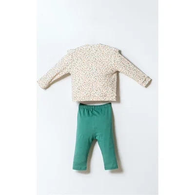 U.S. Polo Takım, 3'lü, Ekru, Yeşil