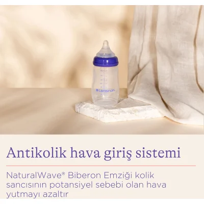 Lansinoh Biberon Natural Wawe Biberon Emziği, 240 ml